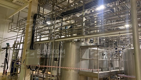 Production area and filling of vegetable oils and fats