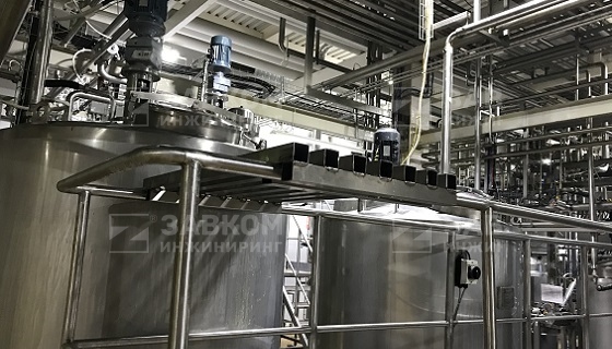Production area and filling of vegetable oils and fats
