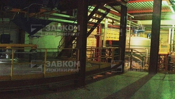 Installation of preparation of adhesive composition
