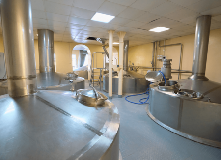 Бродильное отделение для пивоваренного завода