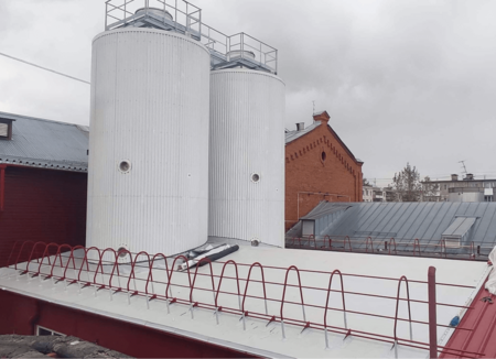 Бродильное отделение и станция CIP-мойки