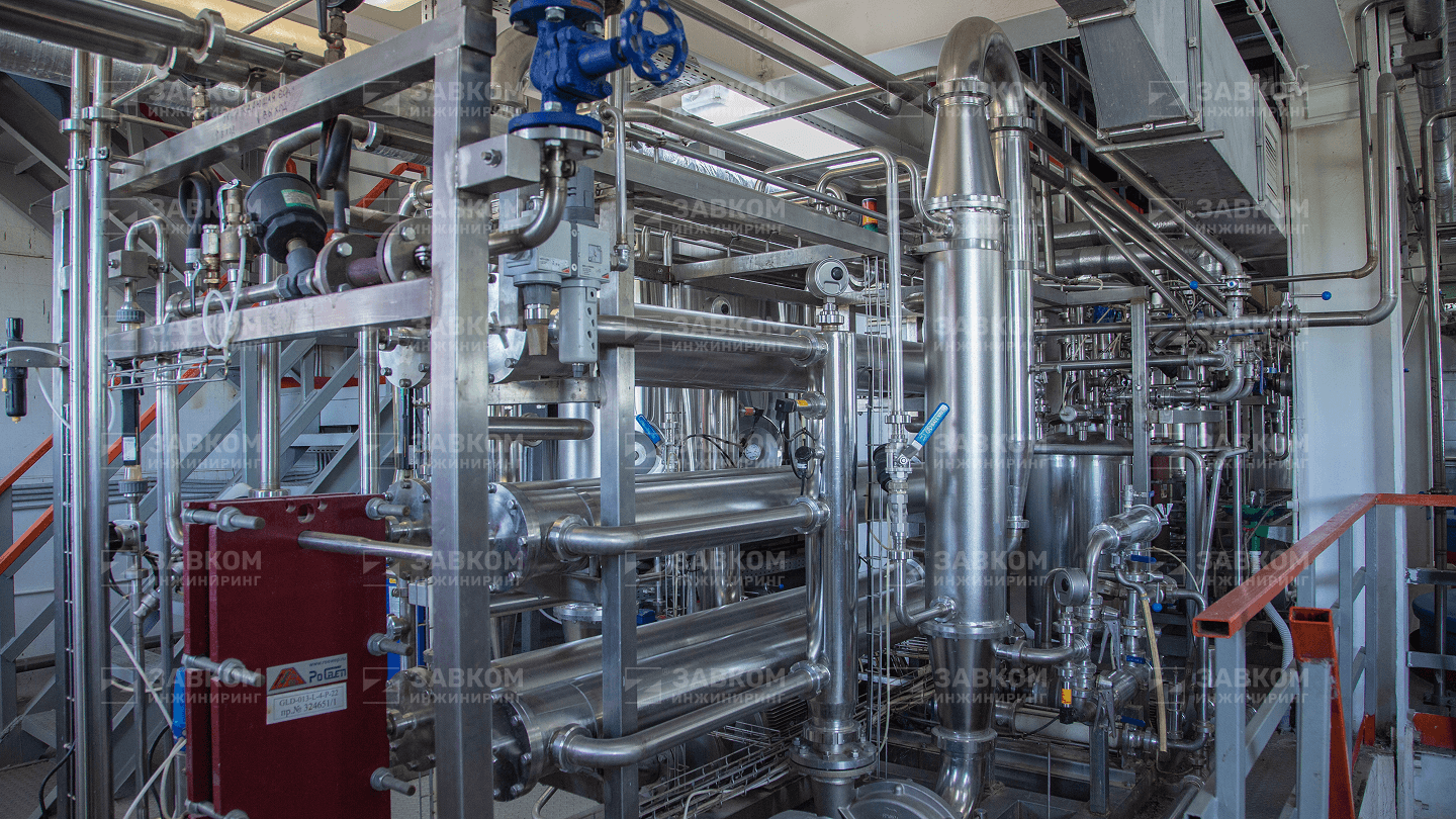 Plant for the production of enzyme preparations