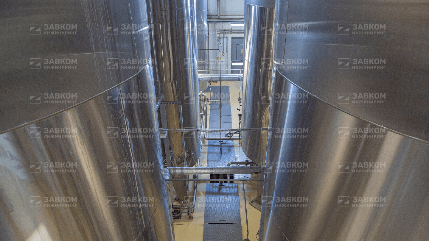 Plant for the production of enzyme preparations