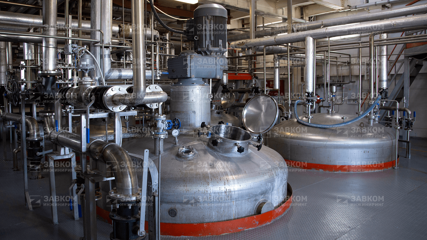 Plant for the production of enzyme preparations
