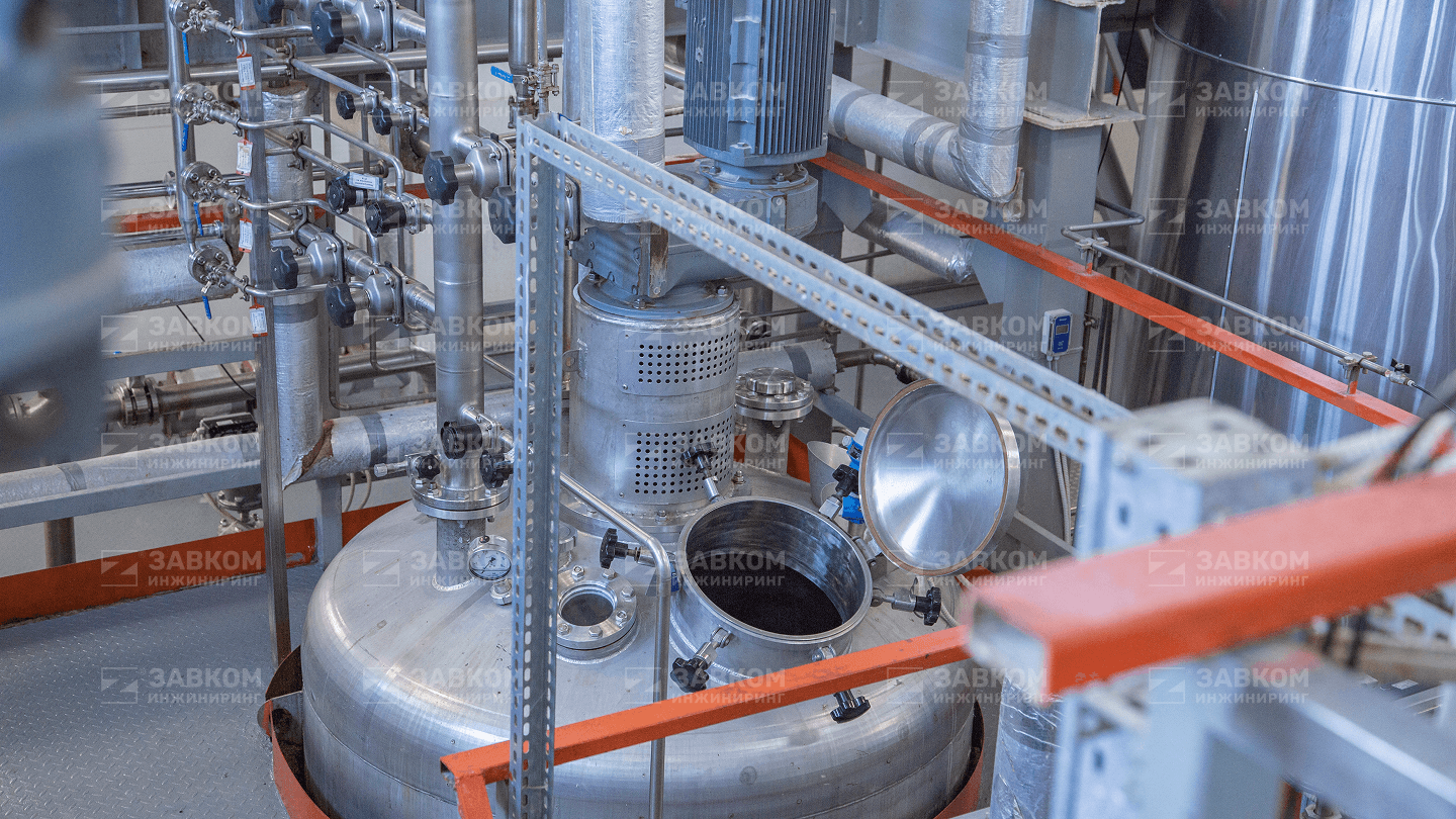 Plant for the production of enzyme preparations