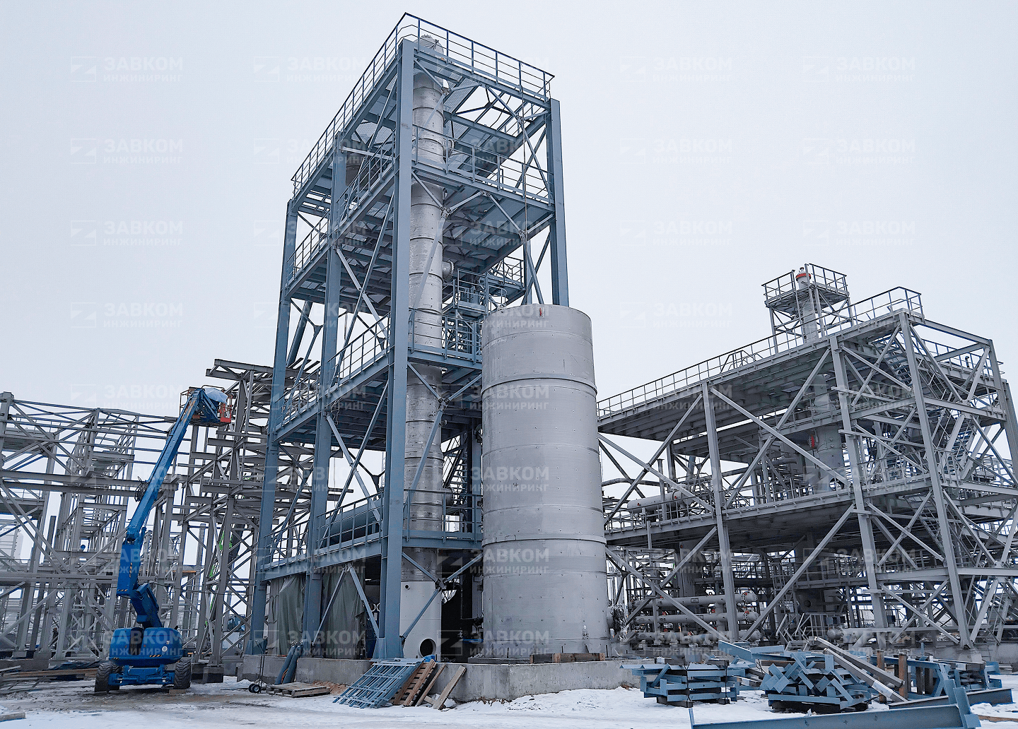 Блок очистки CO₂ для комплекса получения промышленных спиртов
